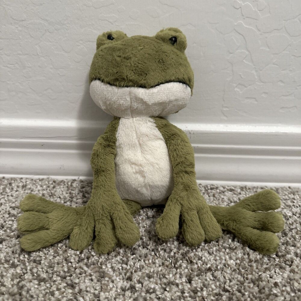 Jellycat London Green Frog Plush Stuffed Animal Toy Finnegan RETIRED Rare